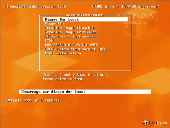 Linbox Rescue Server screenshot