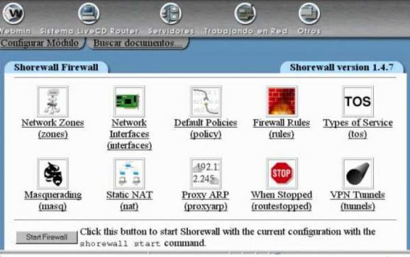 Linux LiveCD Router screenshot