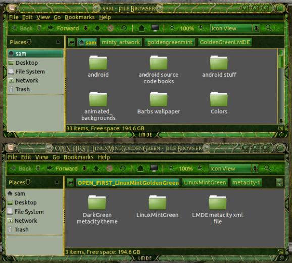 Linux Minty Green screenshot