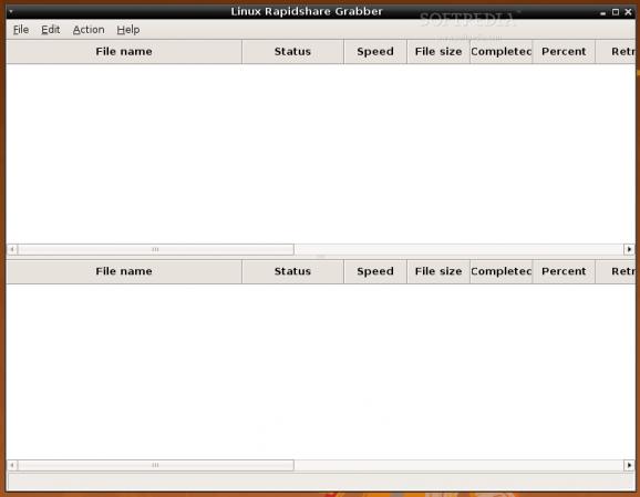 Linux Rapidshare Grabber screenshot