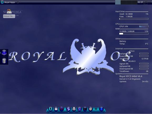 Linux Royal Xfce screenshot