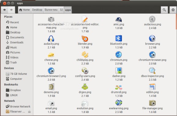Lliurex icon theme screenshot