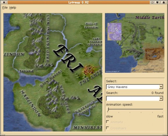 Lord of the Rings Map screenshot