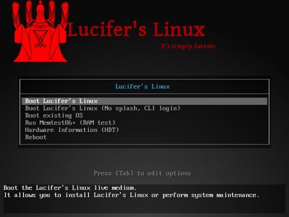 Lucifer's Linux screenshot