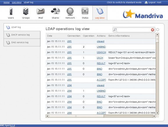 Mandriva Directory Server screenshot
