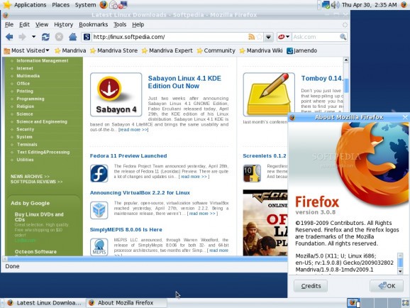 Mandriva Linux One screenshot