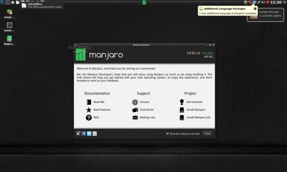 Manjaro Cup of Linux Edition screenshot