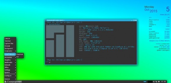 Manjaro Linux JWM Community Edition screenshot