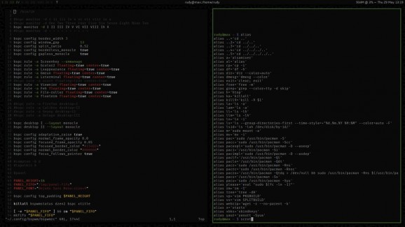 Manjaro Linux Bspwm Community Edition screenshot