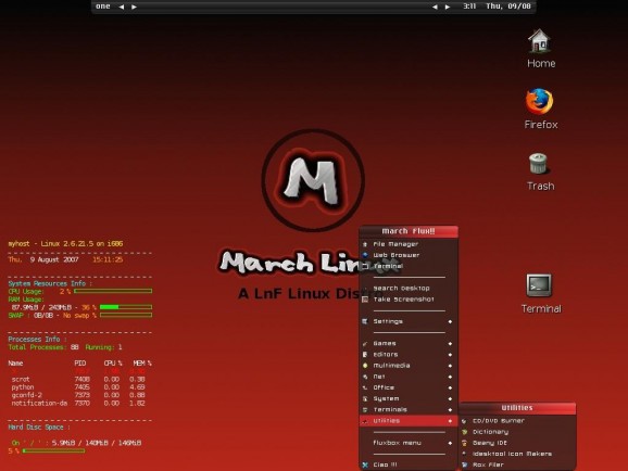 March Linux screenshot