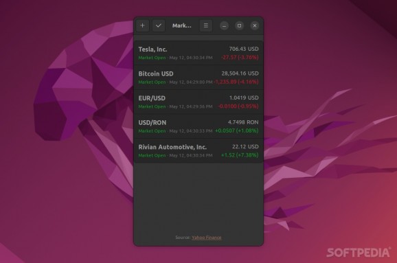 Markets screenshot