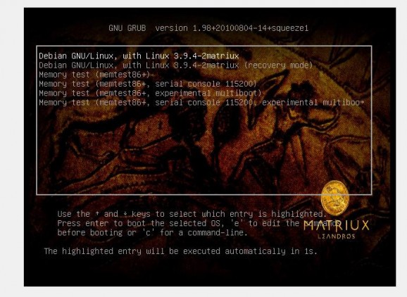 Matriux-VM screenshot