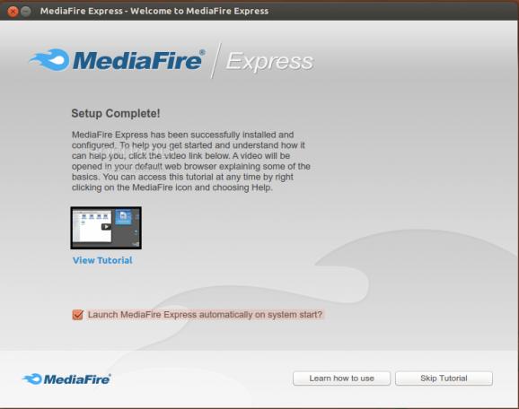 MediaFire Express screenshot