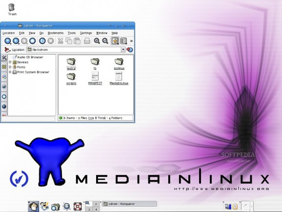 Mediainlinux screenshot
