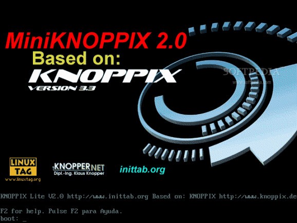 MiniKnoppix screenshot