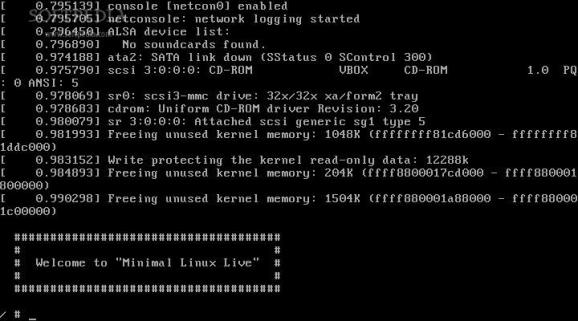 Minimal Linux Live screenshot