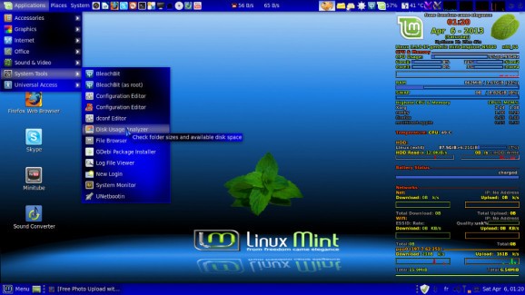 Mint-Ocean (Mate theme) screenshot