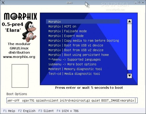 Morphix LightGUI screenshot