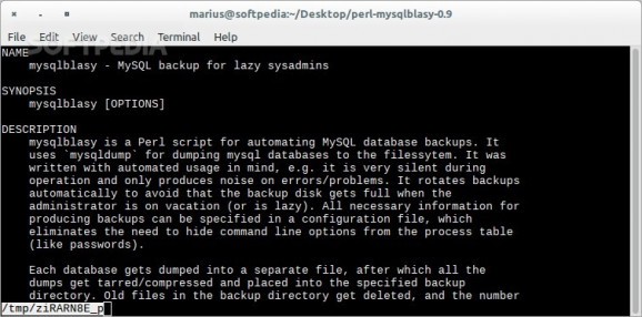 MySQL Backup for lazy sysadmins screenshot