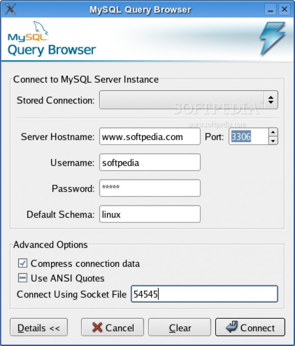 MySQL Query Browser screenshot