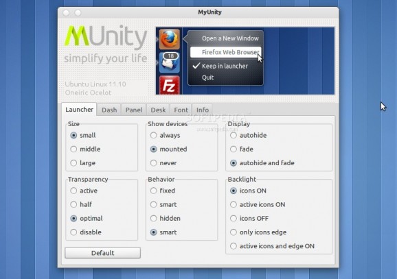 MyUnity screenshot