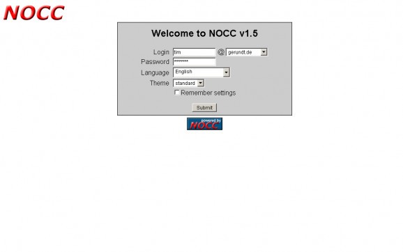 NOCC screenshot