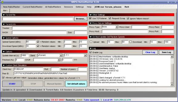 NRPG RatioMaster screenshot