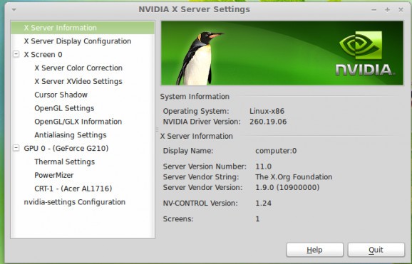 Nvidia OpenGL Display Driver for FreeBSD screenshot