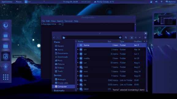 Neptune blue screenshot