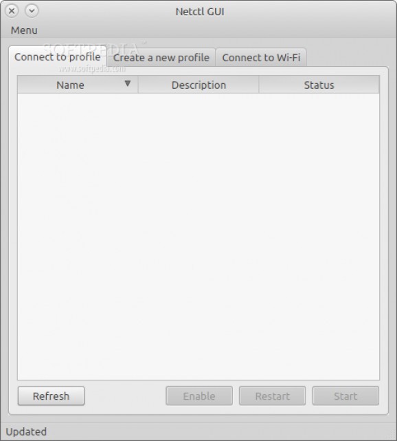 Netctl GUI screenshot