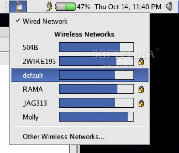 Network Manager Applet screenshot