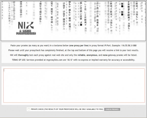 NiX Linux ProxyChecker screenshot
