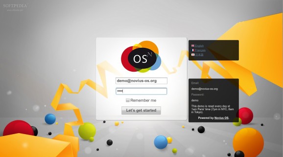 Novius OS screenshot