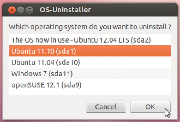 OS-uninstaller screenshot