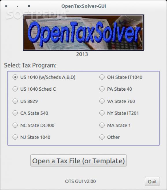 Open Tax Solver screenshot