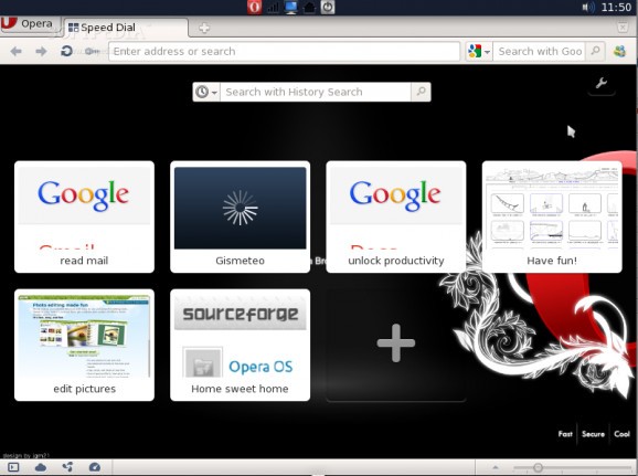 Opera OS screenshot