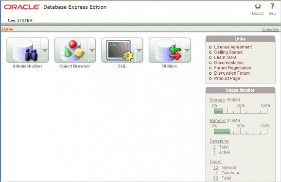 Oracle Database screenshot