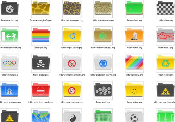 Oxygen Folders (countries & fun) screenshot