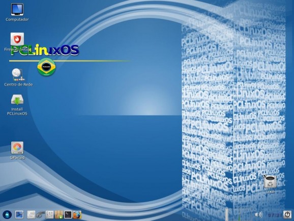 PCLinuxOS Br Edition Fluxbox screenshot