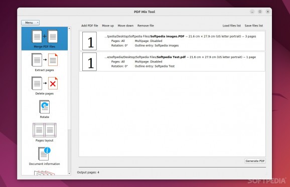 PDF Mix Tool screenshot