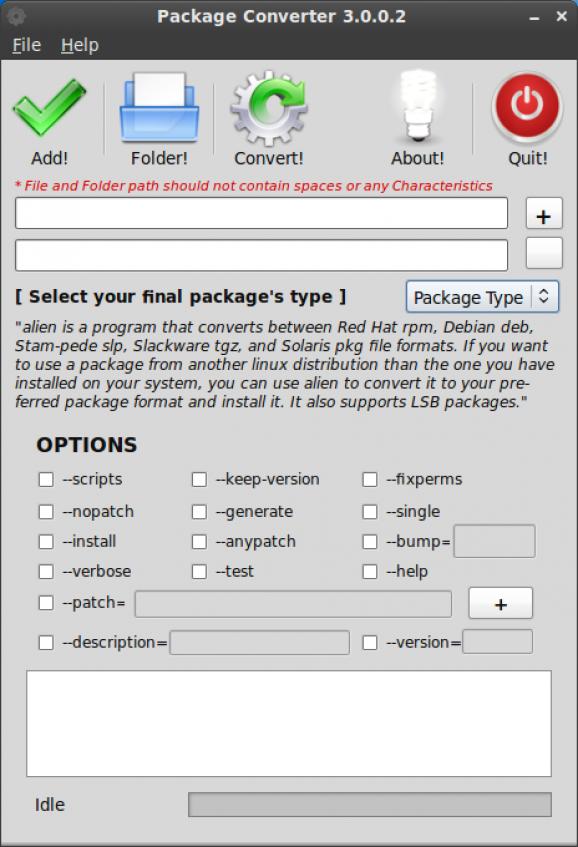 Package Converter screenshot