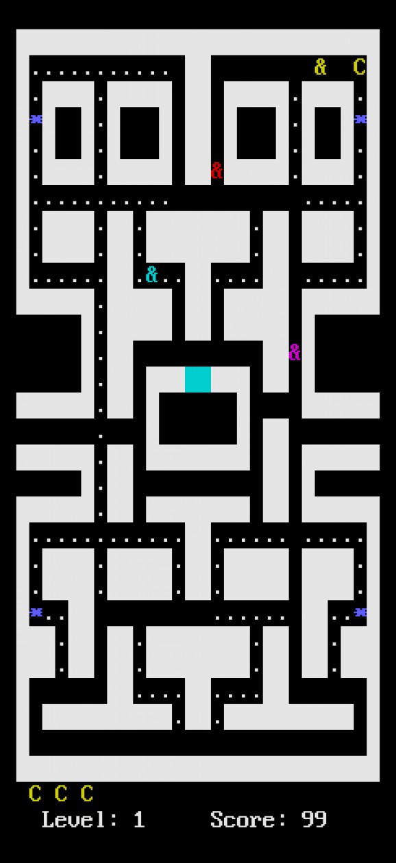 Pacman for Console screenshot