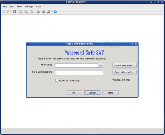 Password Safe SWT screenshot
