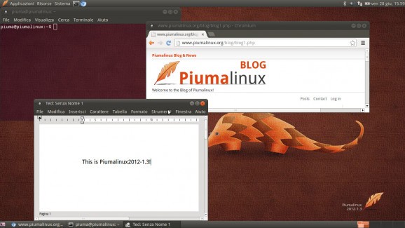 Piumalinux screenshot