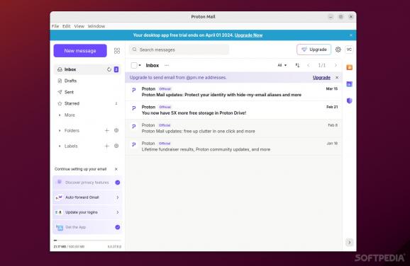 Proton Mail Desktop screenshot