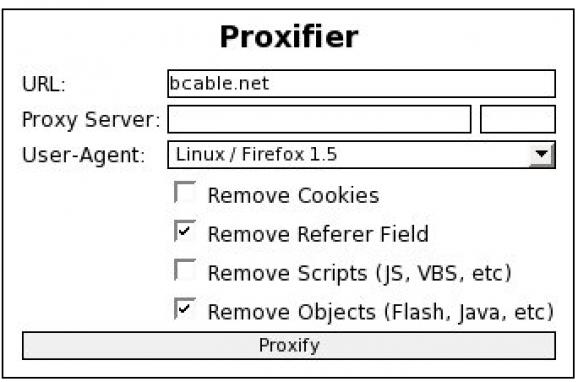 Proxifier screenshot