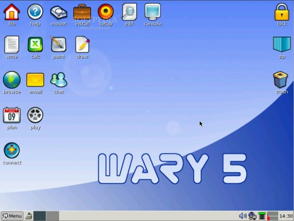 Puppy Linux "Wary" screenshot