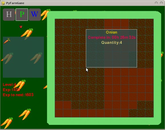 Python Farm game screenshot