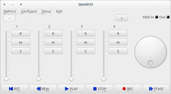 QmidiCtl screenshot