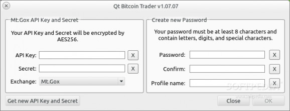 Qt Bitcoin Trader screenshot